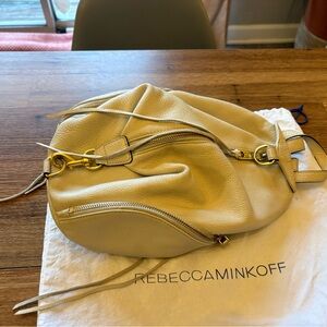 Rebecca Minkoff Cream Leather Shoulder Bag